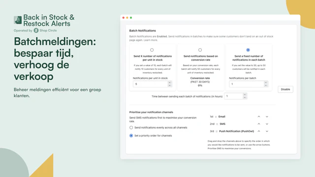 Beheer meldingen efficiënt voor een groep klanten.