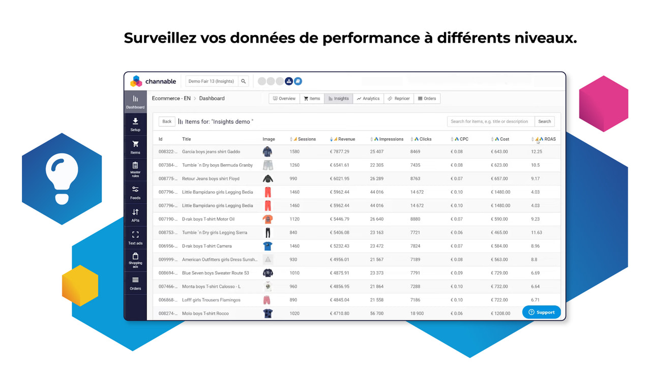 Suivez votre rentabilité, vos recettes, vos coûts et plus encore