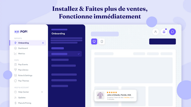 Installez & Faites plus de ventes, Fonctionne immédiatement