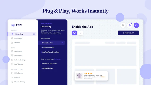 Plug & Play, Funciona Instantáneamente