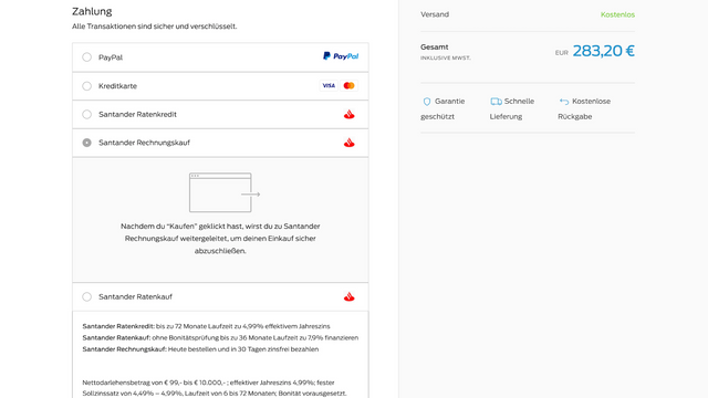 Santander BNPL Deutschland