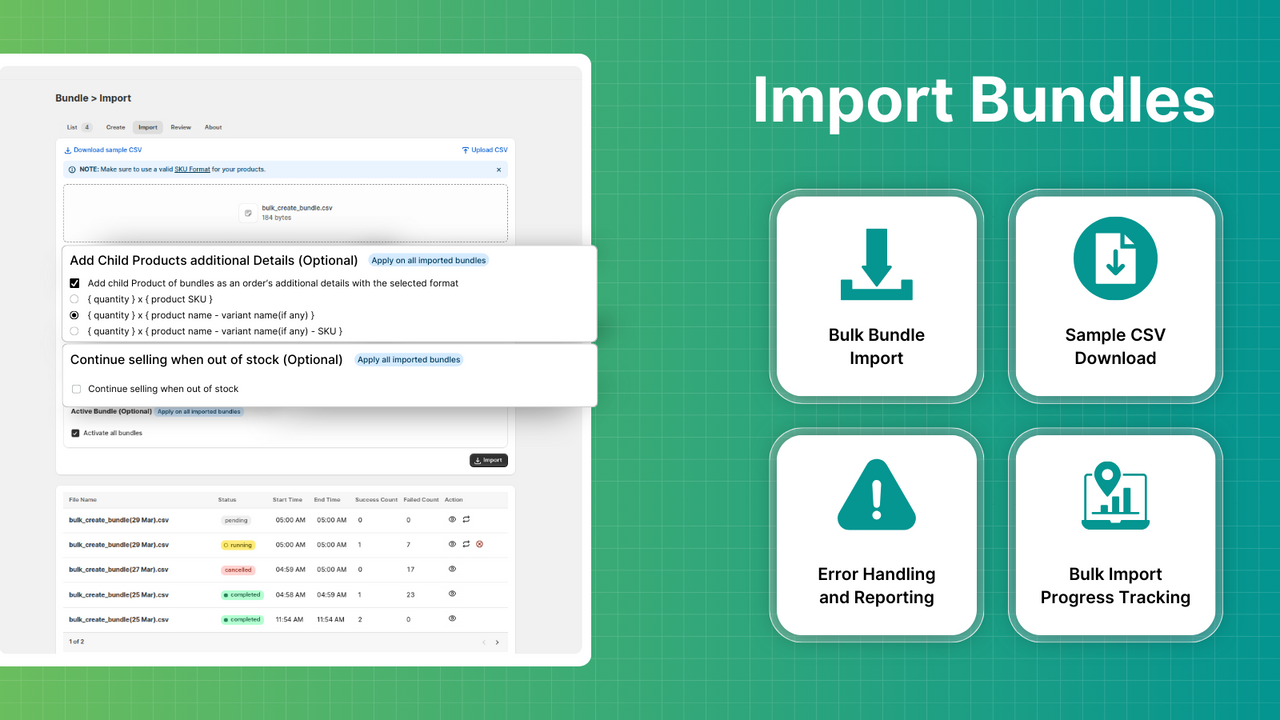 Import Bundter