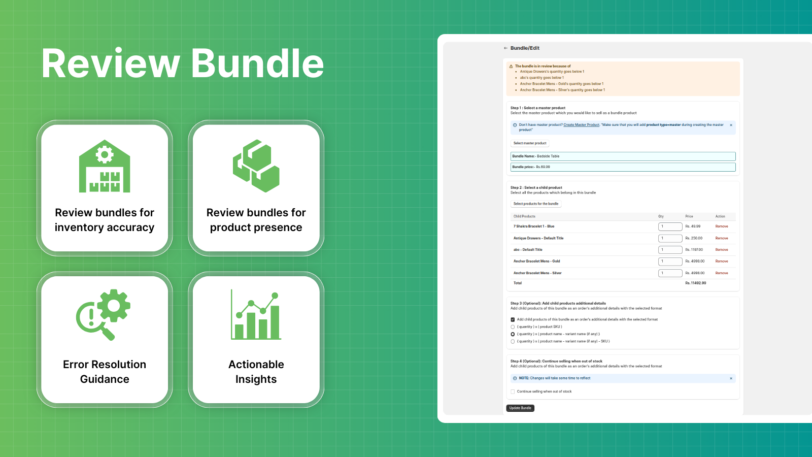 Review Predefined Bundle