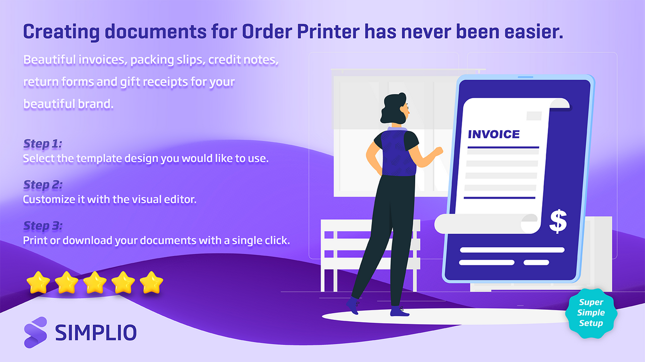 order printer template