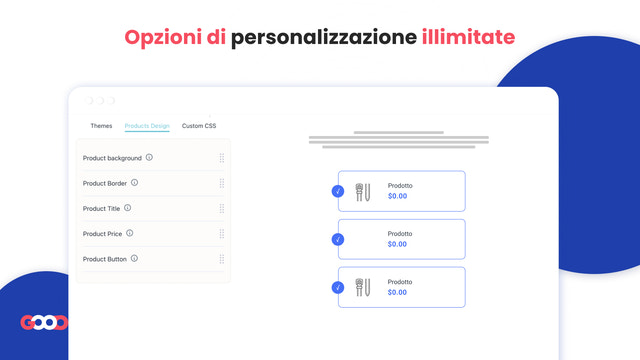 semplici accessori per prodotti di personalizzazione