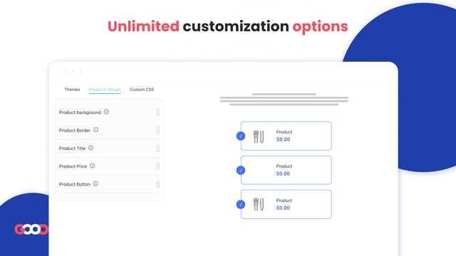 simple customizer product accessories and product add-ons