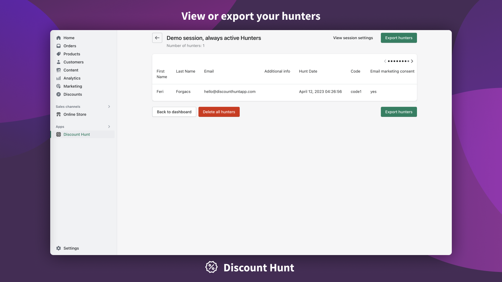 Discount Hunt Screenshot