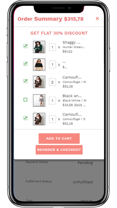 Advance Reorder ‑ Repeat Order - Reorder previously purchased orders with  advance reorder app