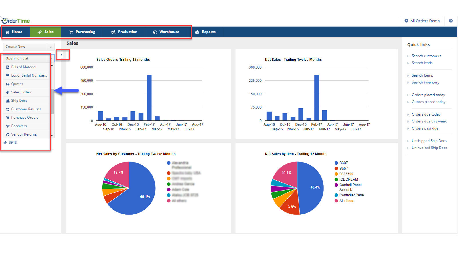 Main Lists & Charts