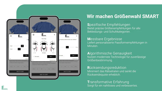 Faslet SMART Funktionsliste und App-Vorschau