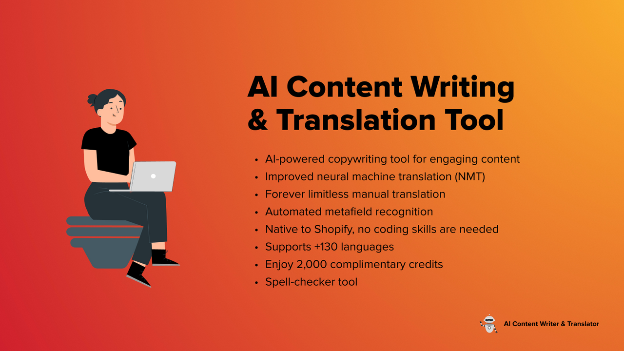 AI content creatie & vertaaltool.