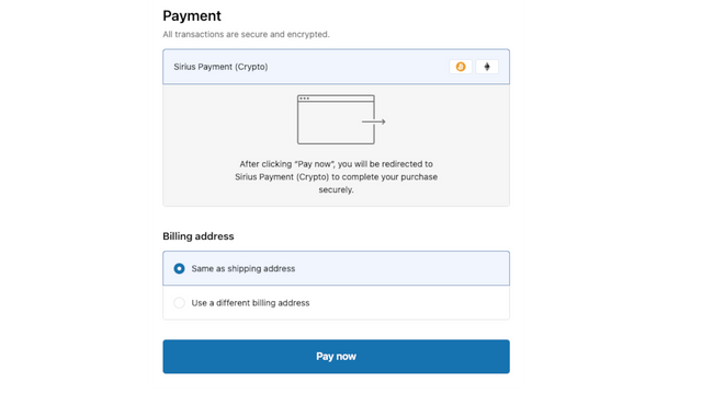 Select your Payment mode