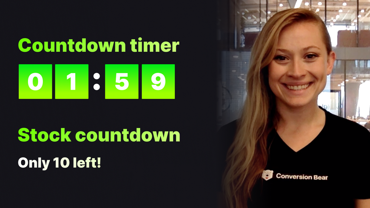 Urgency Bear Countdown Timer Screenshot