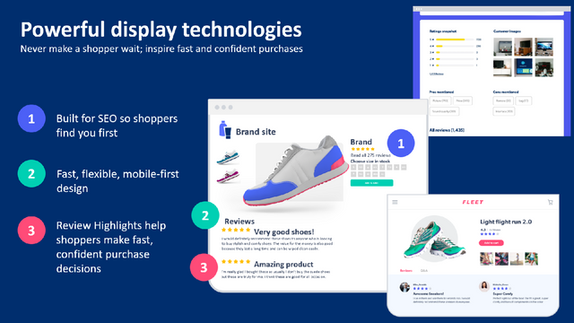 Bazaarvoice has power display technologies