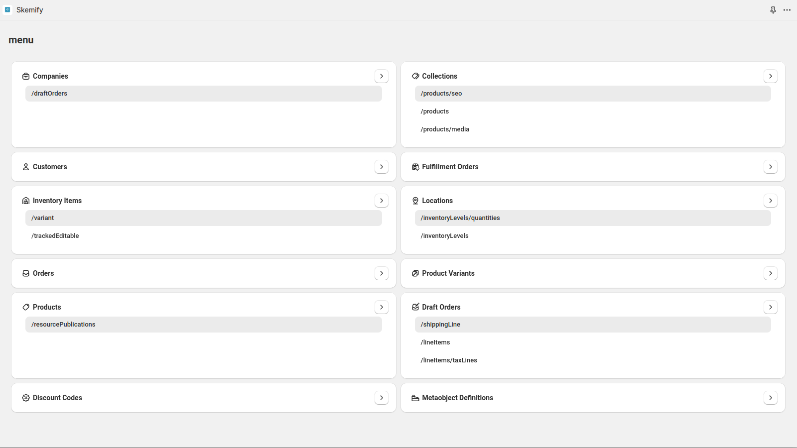 Select root entity to work with