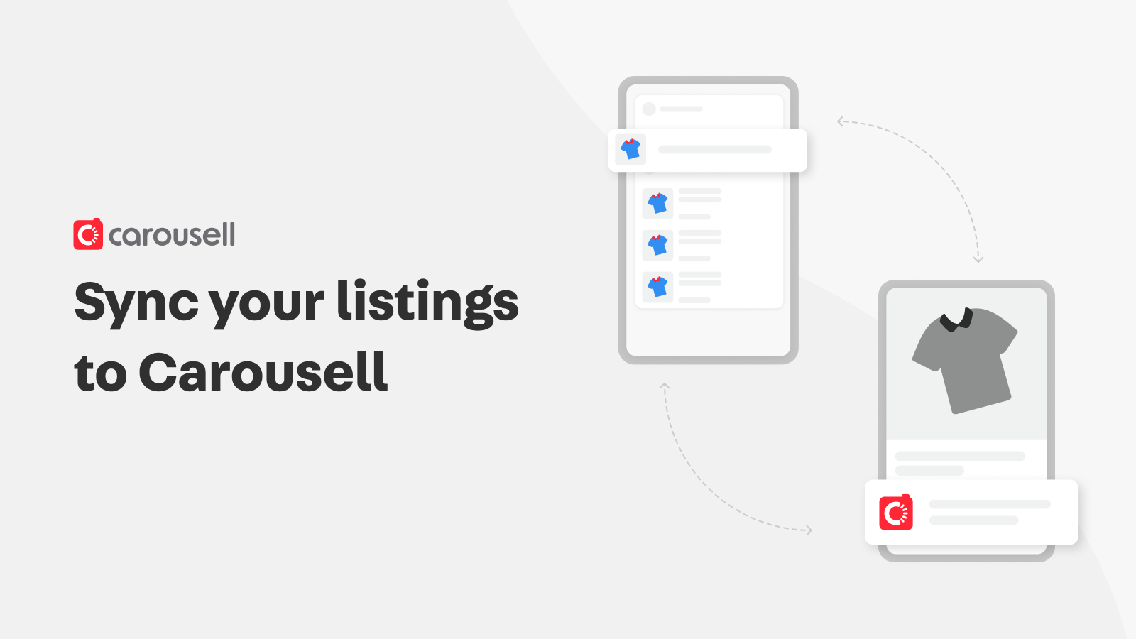 Sync your listings to Carousell