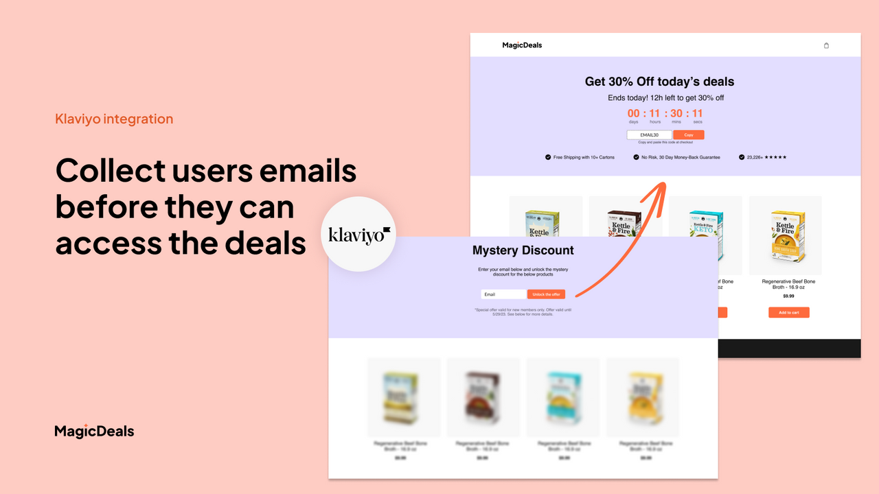 email gateway feature with klaviyo