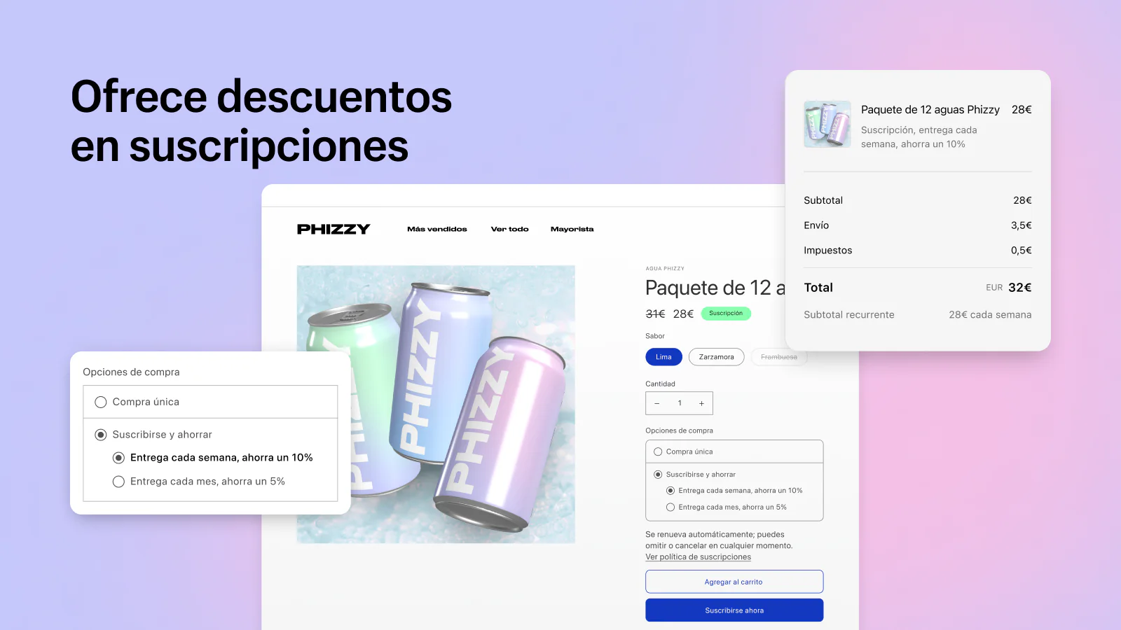 Ofrece descuentos en suscripciones