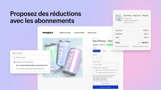 Proposez des réductions avec les abonnements
