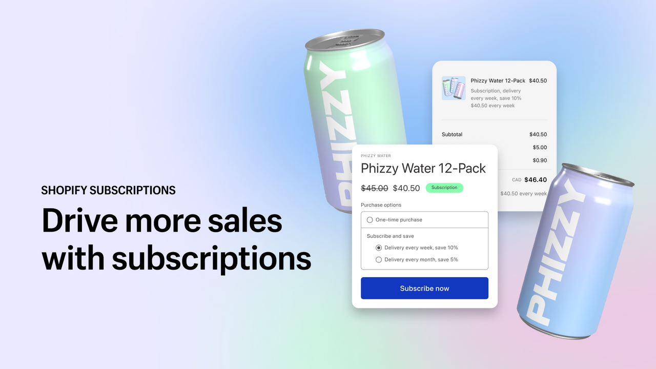 Shopify Subscriptions Screenshot