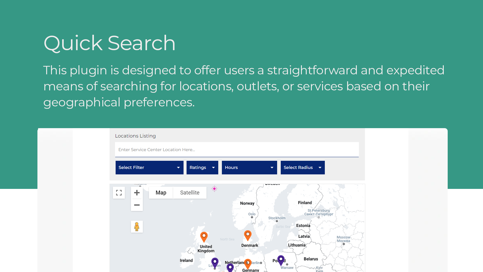 Premium winkel locator