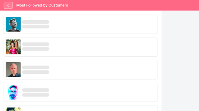 Find out who's most followed by your customers