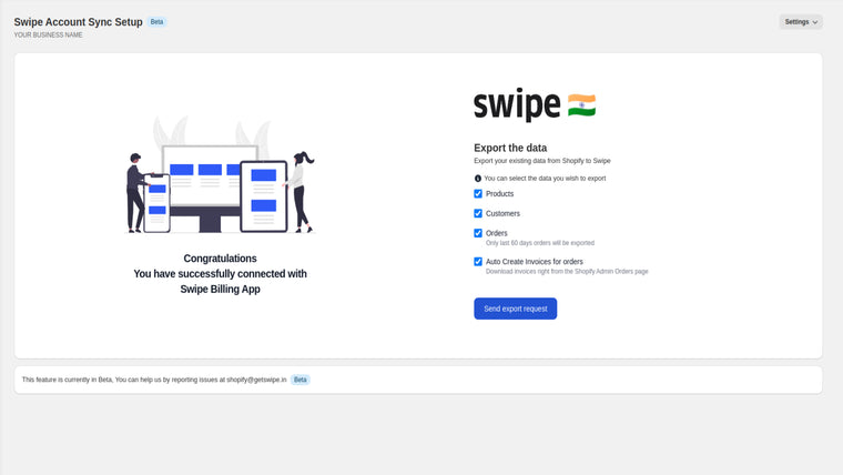 Swipe Billing Screenshot