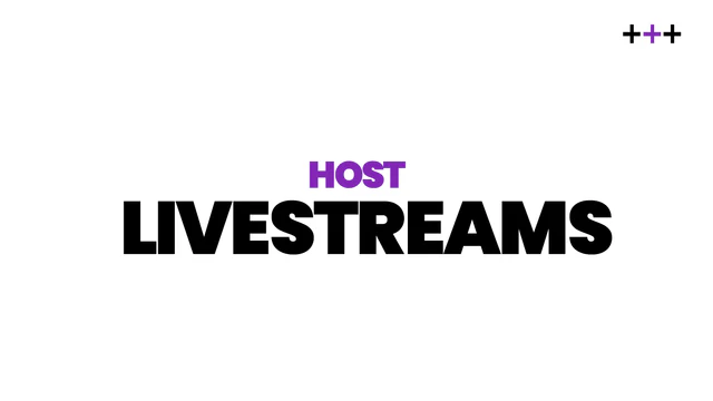 Värd för livestreams