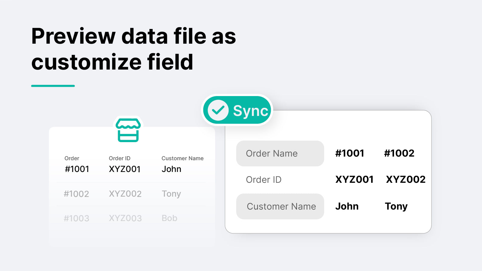 syncX: Order Export Screenshot