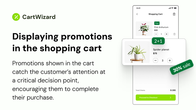 display promotions on cart