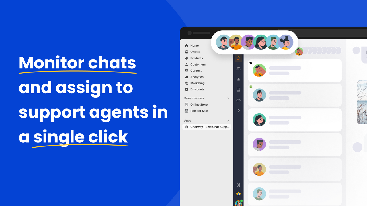 Invite your helpdesk & support team to Chatway live chat