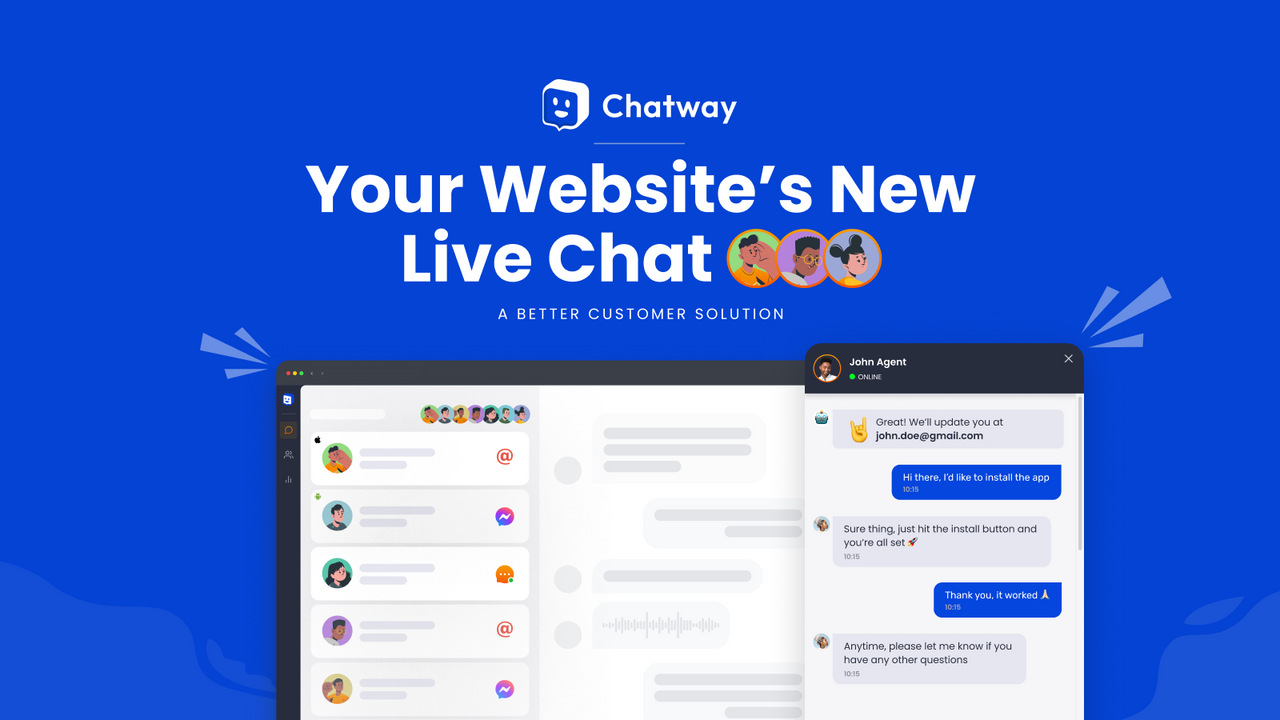 Chatway ‑ Live Chat & Helpdesk - Live chat app for stores. Live chat  support for your