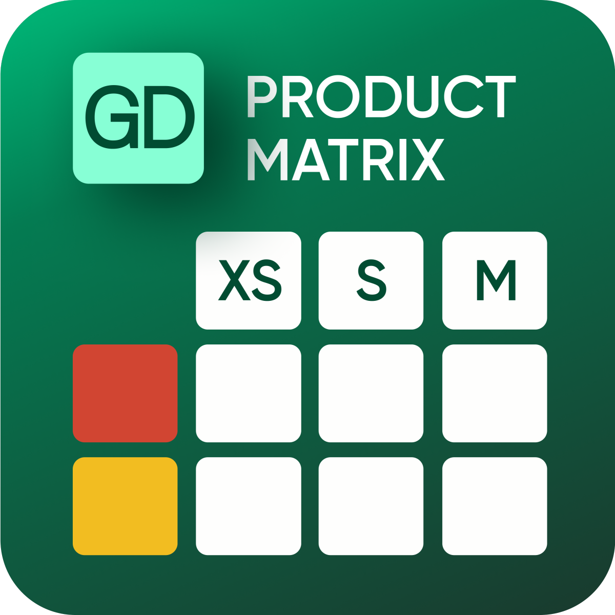 GD Product Matrix