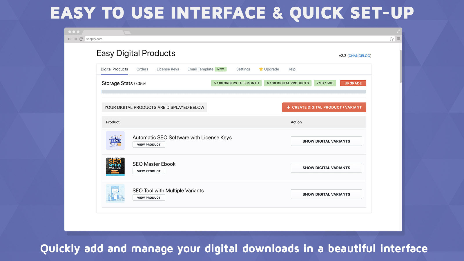 EDP ‑ Easy Digital Products Screenshot