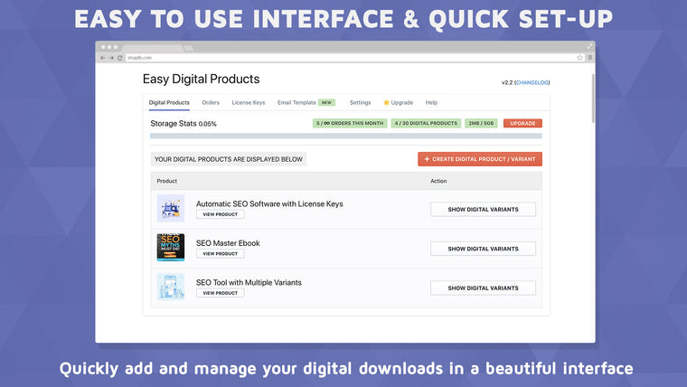 EDP ‑ Easy Digital Products Screenshot