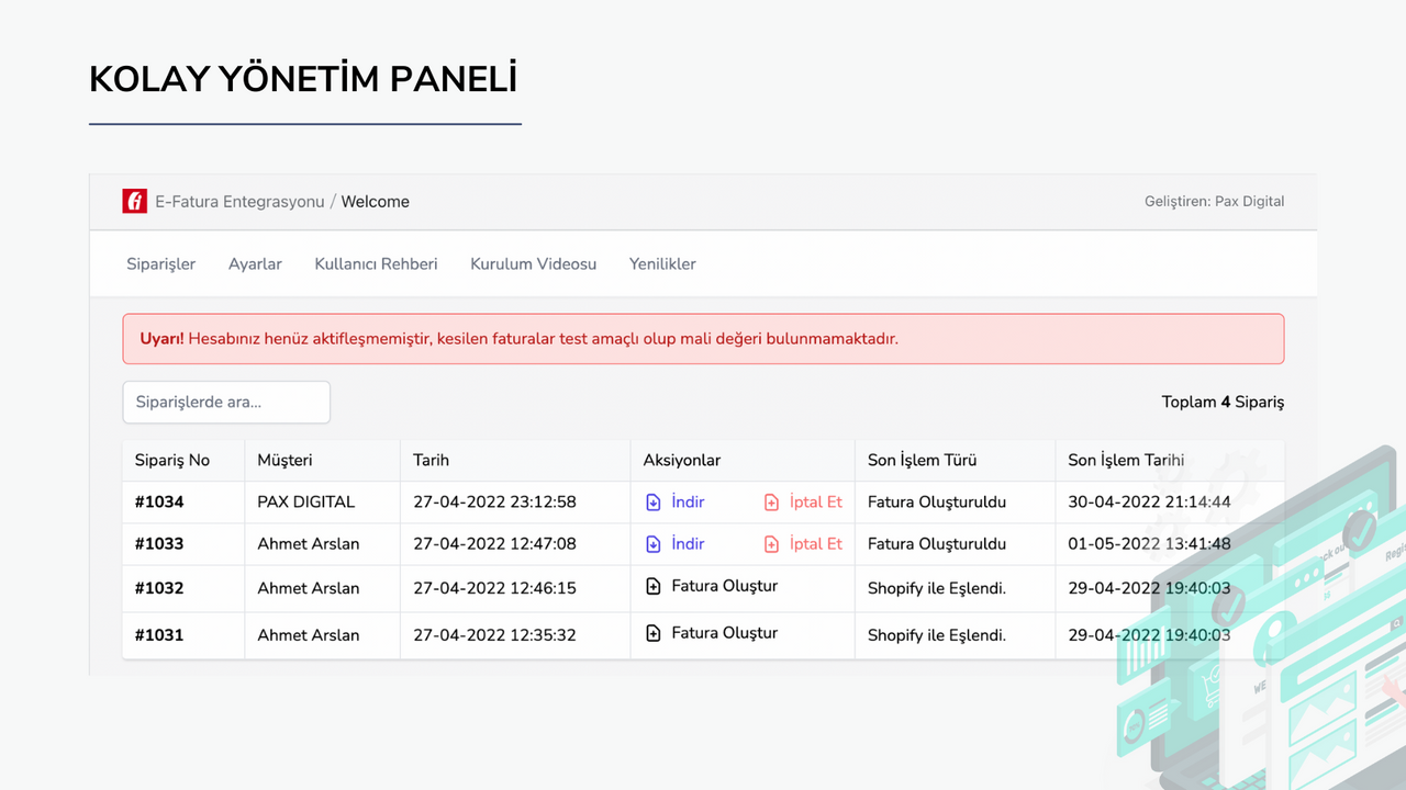 Shopify电子发票集成应用