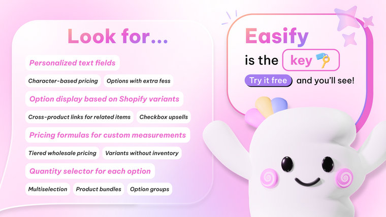 Easify Product Options Variant Screenshot