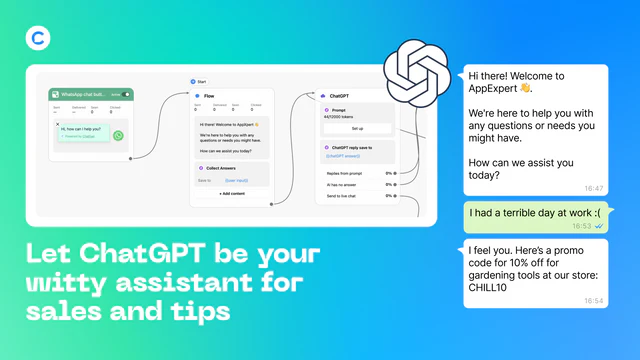 Let ChatGPT be your witty assistant for sales and tips