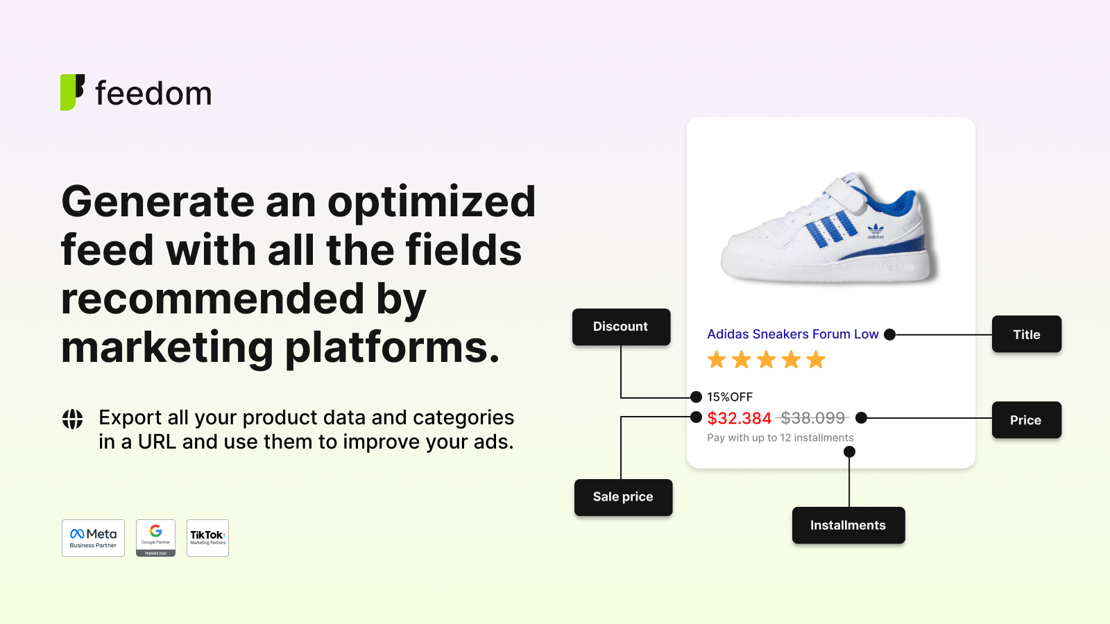 Include all recommended fileds in your ads