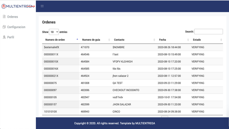 MULTIENTREGA PANAMA Screenshot