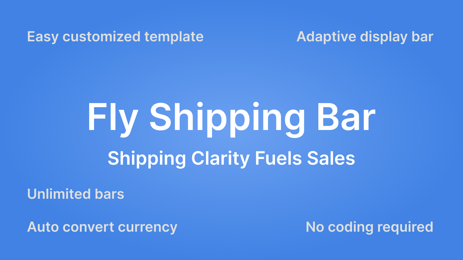 Fly Shipping Bar