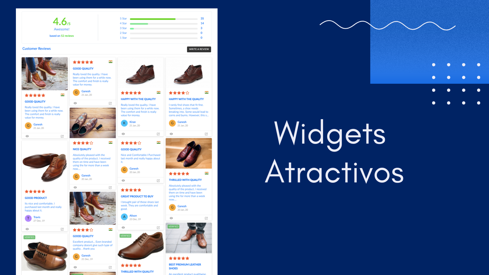 Diseño atractivo de widgets