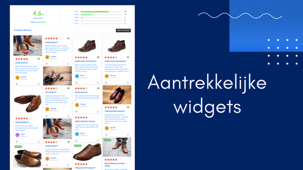 Aantrekkelijk widget-ontwerp