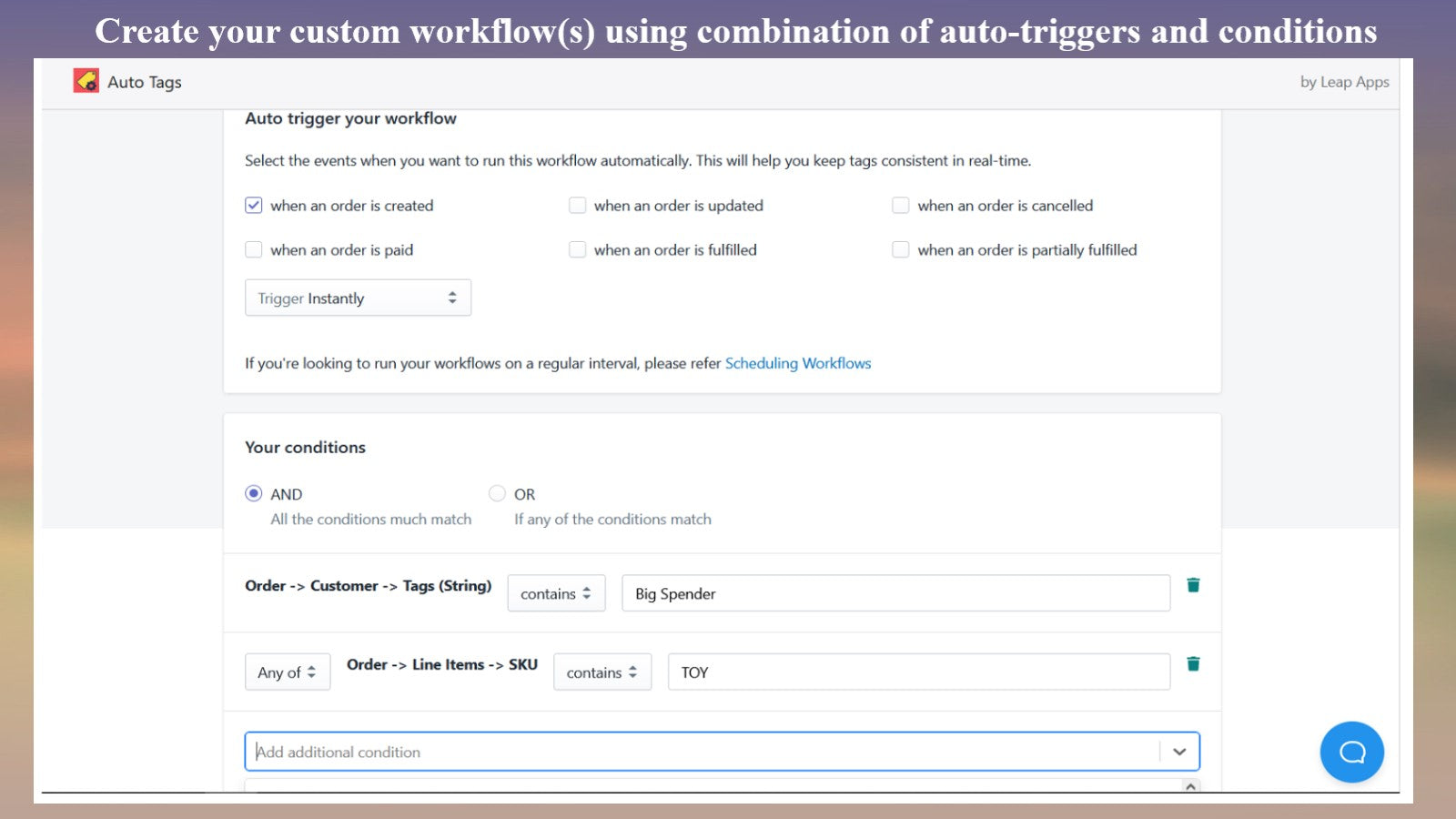 Auto Tags  All in one tagging - Automate order, product & customer tagging using custom rules'