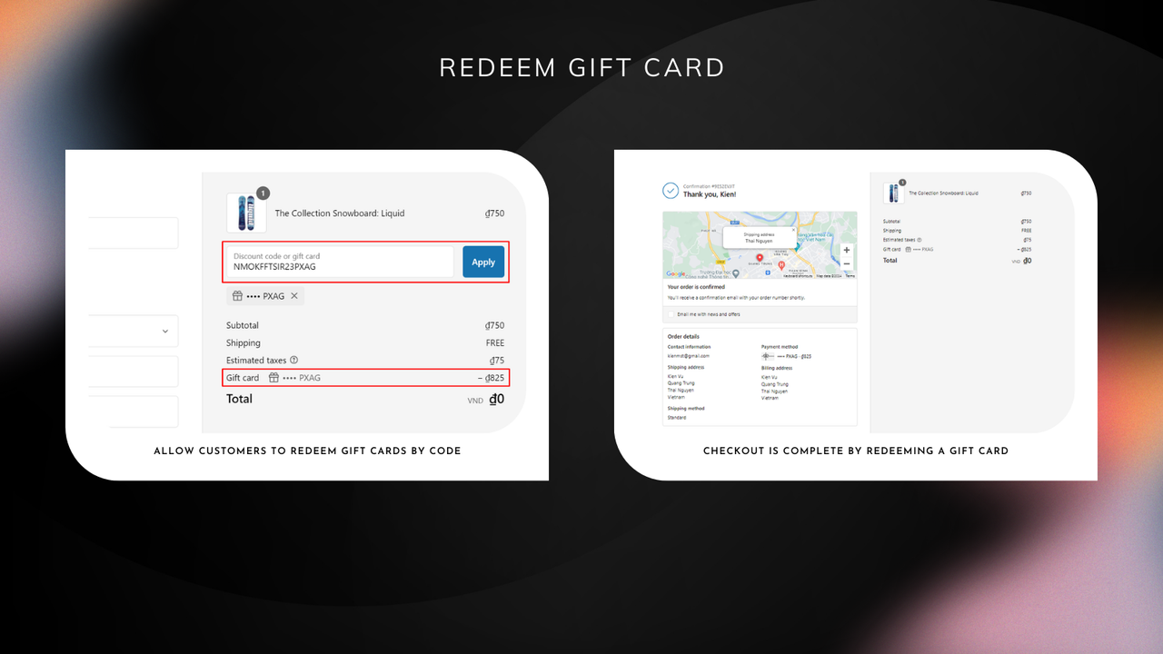 Redeem Gift Card