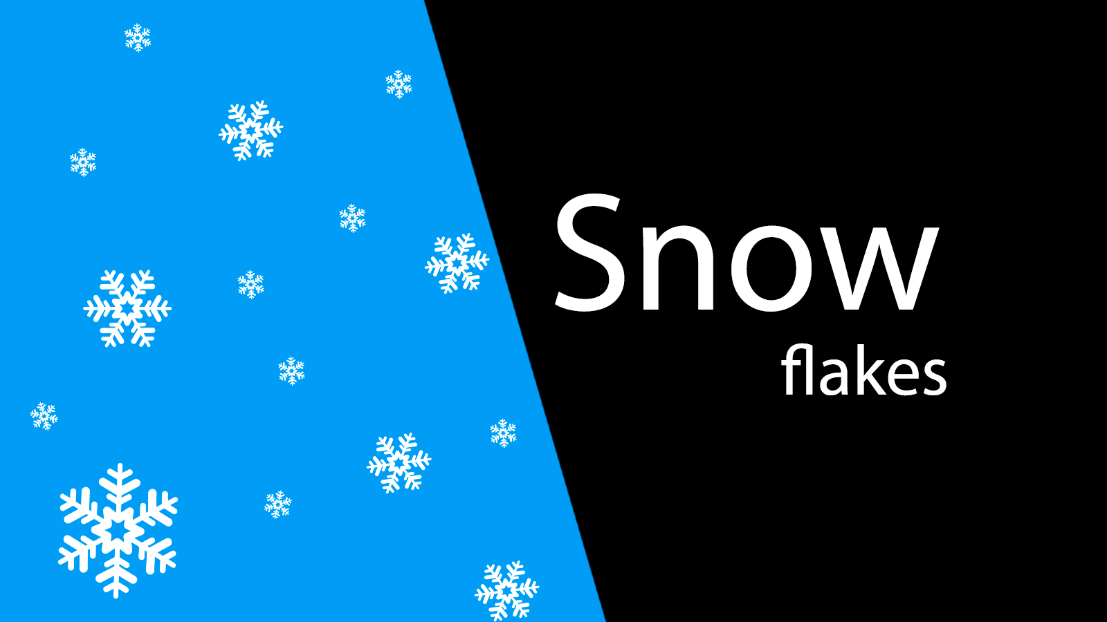 Snow flakes - Efecto de nieve en tu tienda