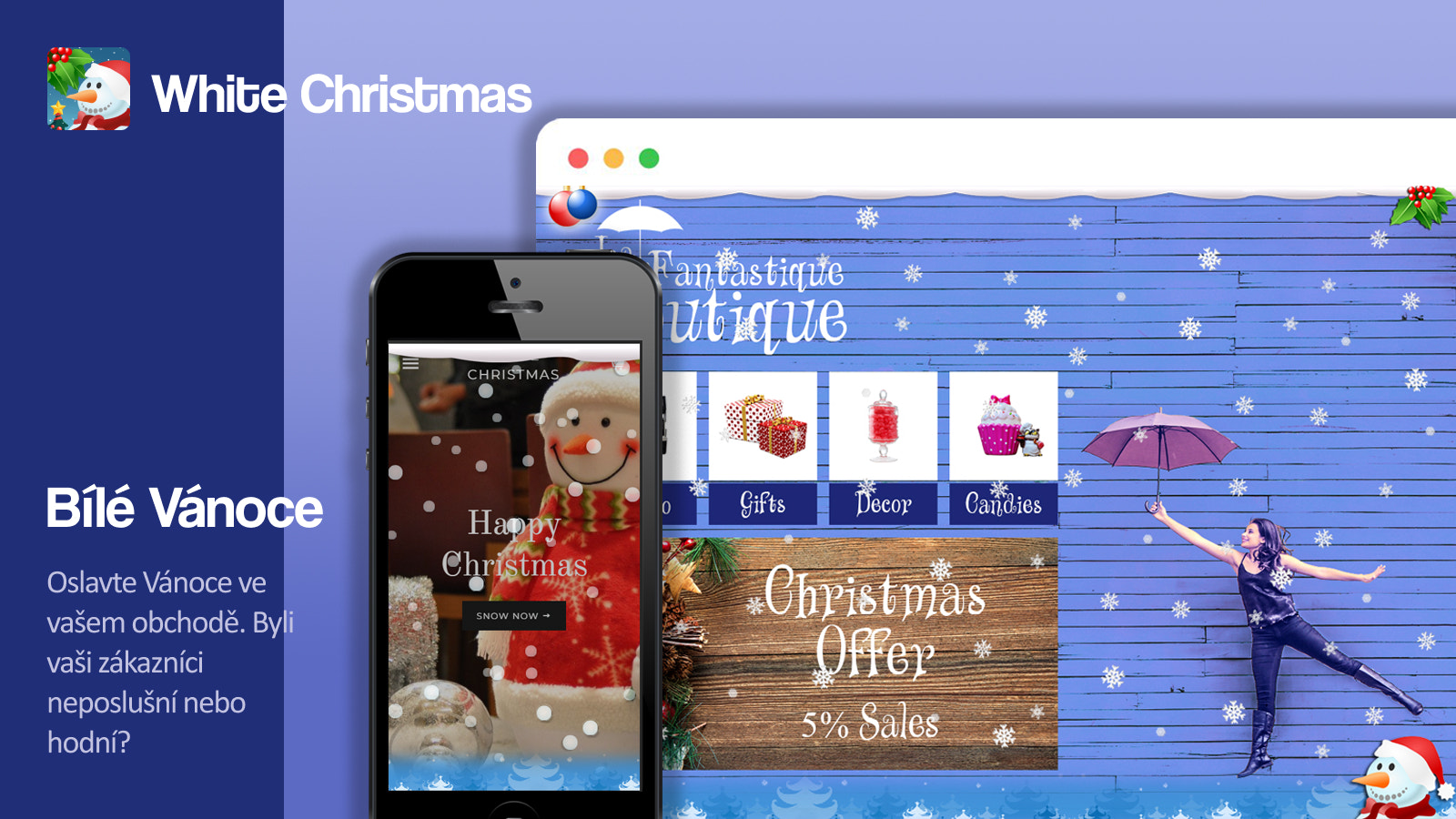 Přehled aplikace White Christmas