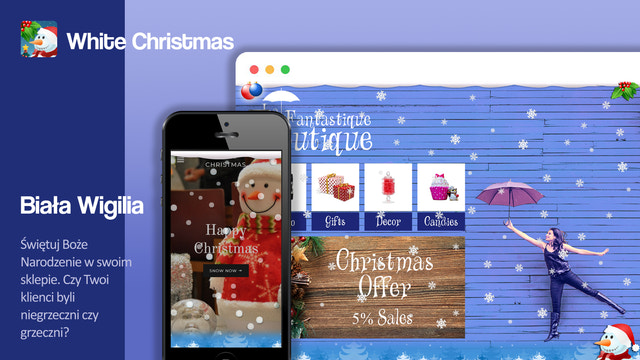 Przegląd aplikacji White Christmas