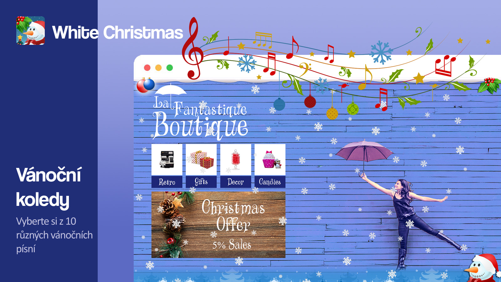 Vyberte si ze deseti různých vánočních písní