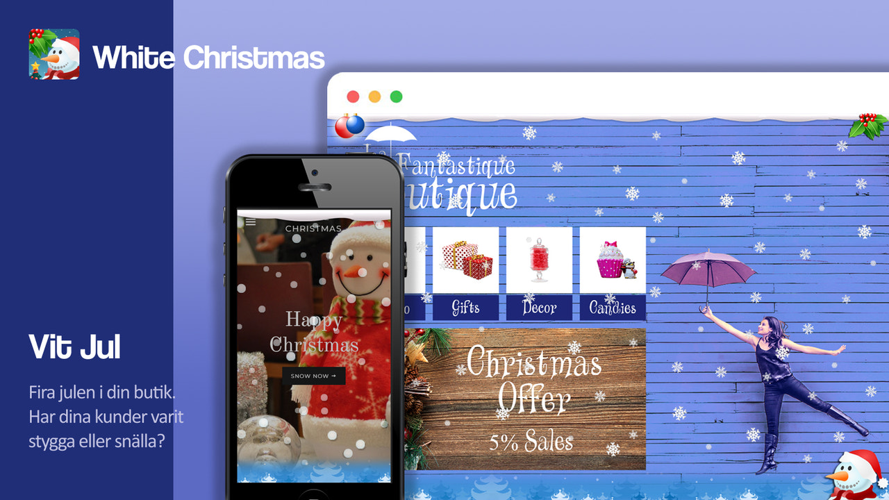 Översikt över White Christmas-appen